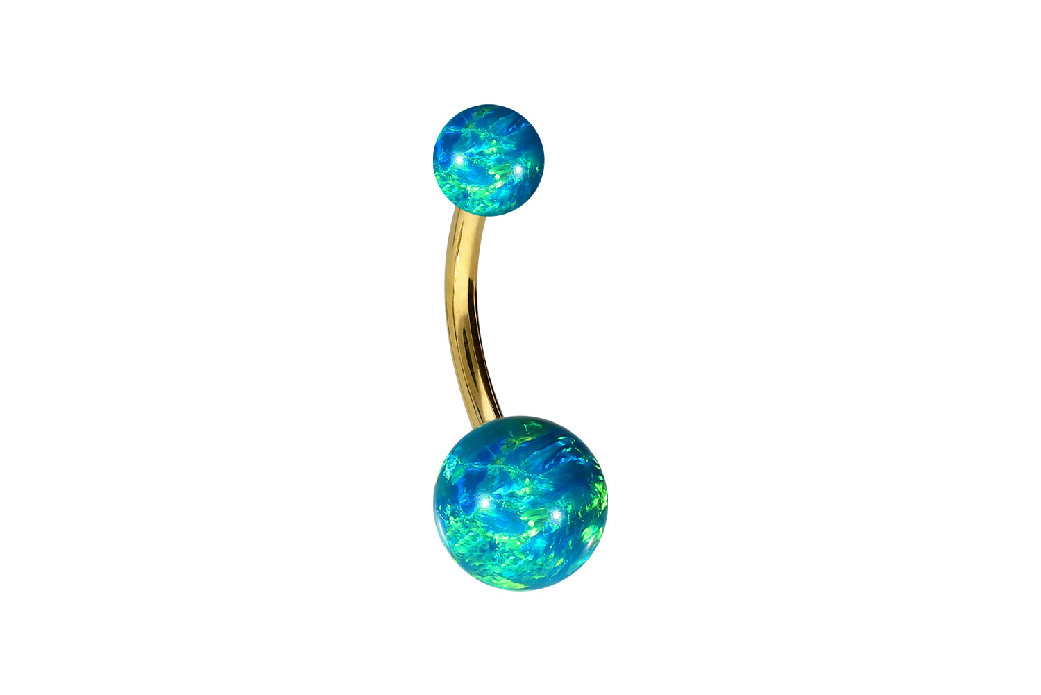 Titan Bananabell Piercing SYNTHETISCHE OPALE